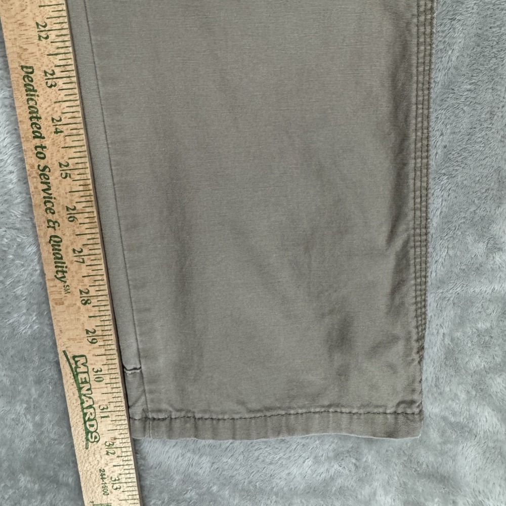 Wrangler Pants Mens 30x32 ATG All Terrain Gear Beige Canvas Utility Gusset Trail - Picture 16 of 16